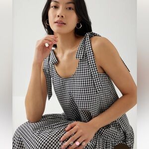 LOVE BONITO Loanne Gingham Trapeze Dress